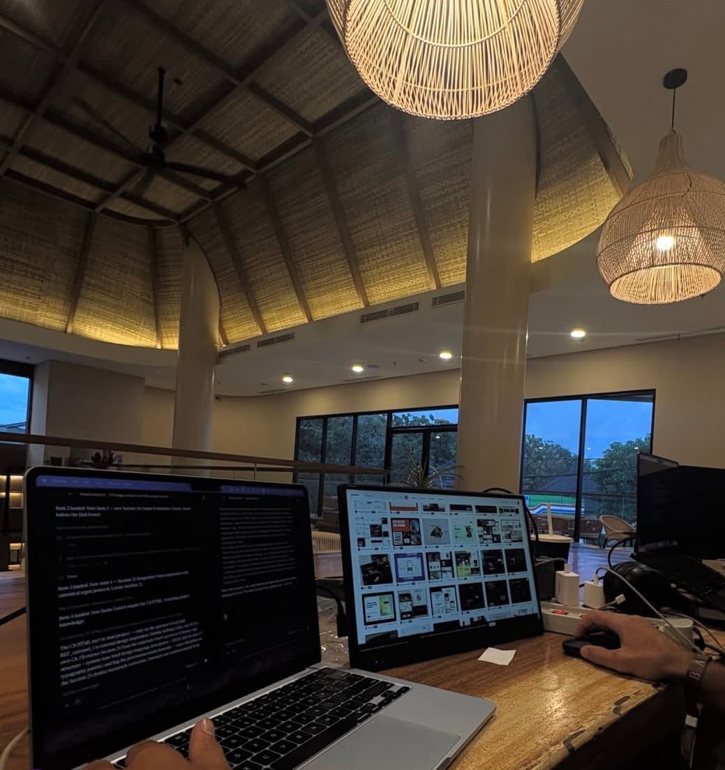 desk setup